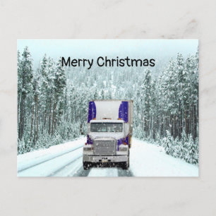 Postal Festiva Navidades de camioneros
