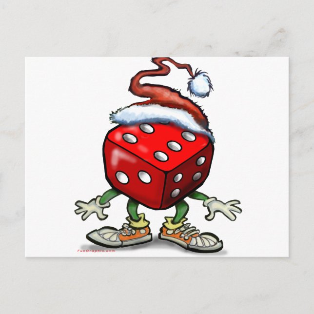 Postal Festiva Navidades de Casino (Anverso)