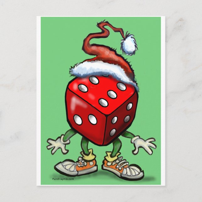 Postal Festiva Navidades de Casino (Anverso)