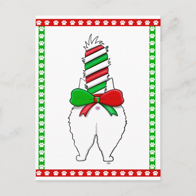Postal Festiva Navidades de Cat Butt 2 (Anverso)