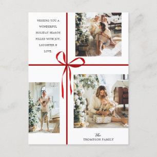 Postal Festiva Navidades de Cinta de Cinta de Cintas de Regalo Ro