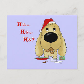 Postal Festiva Navidades de Cocker Spaniel