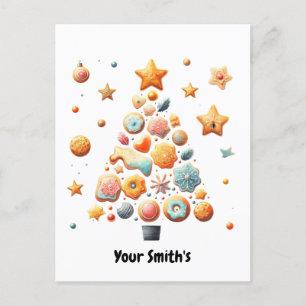 Postal Festiva navidades de cookies