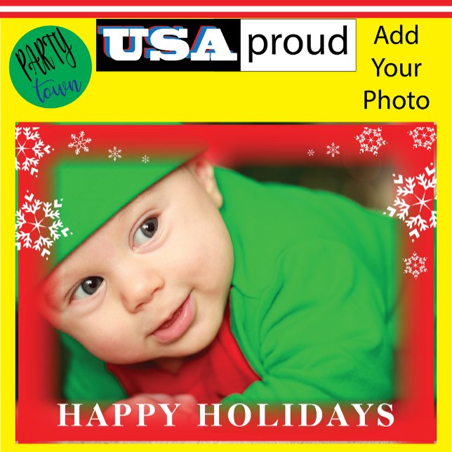 Postal Festiva Navidades de copo de nieve foto vacaciones ❄️ eleg (Subido por el creador)