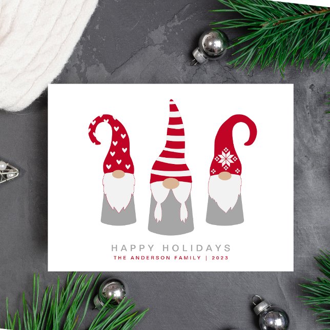 Postal Festiva Navidades de Cute Gnomes (Subido por el creador)