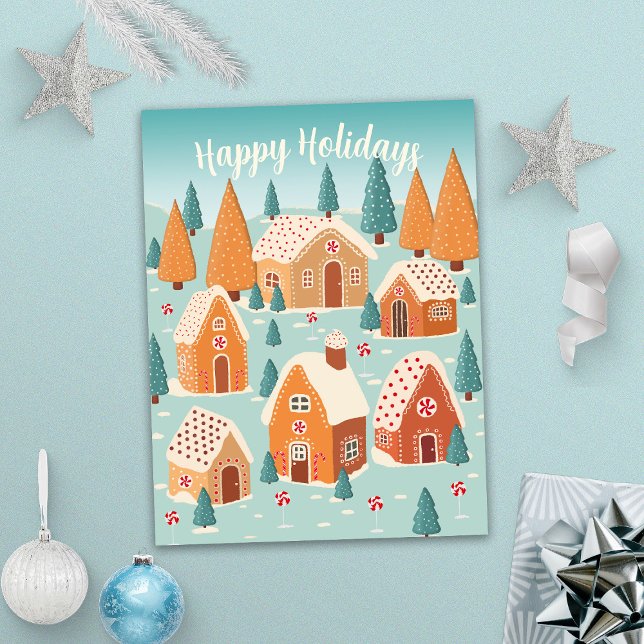 Postal Festiva Navidades de Cute Happy Holidays (Subido por el creador)