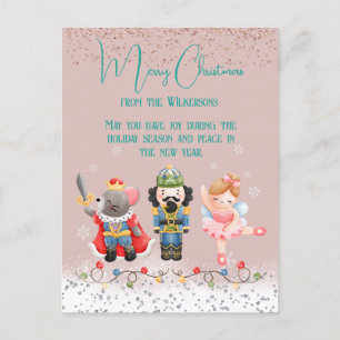 Postal Festiva Navidades de Cute Pastel