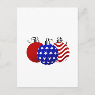 Postal Festiva Navidades de Estados Unidos