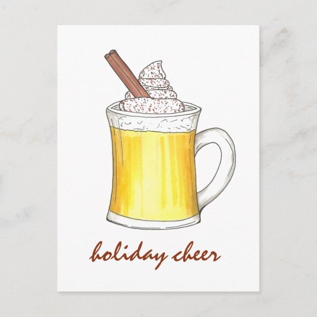 Postal Festiva Navidades de feriado de Cheong Ilustracion de bebi (Anverso)