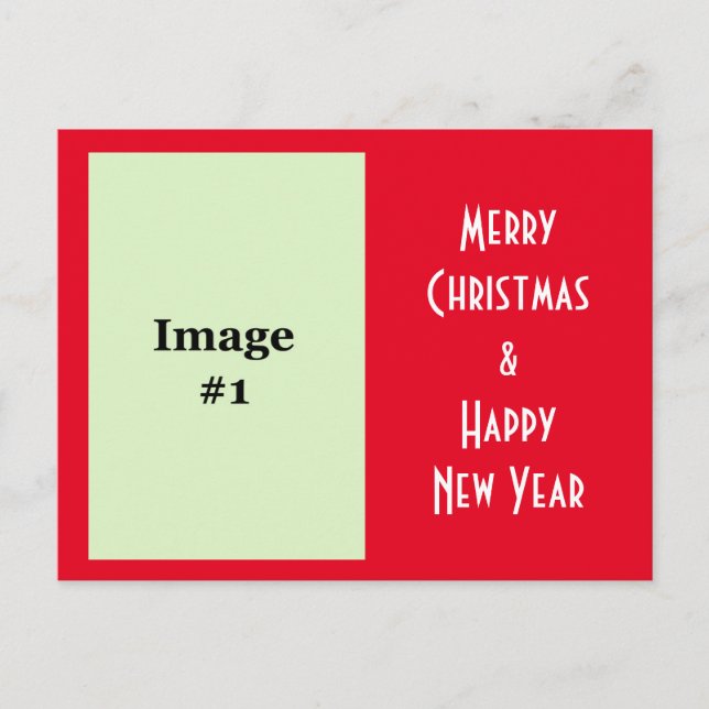 Postal Festiva navidades de festividades fotográficas saludando p (Anverso)