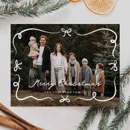 Postal Festiva Navidades de fotografía de arco caprichoso