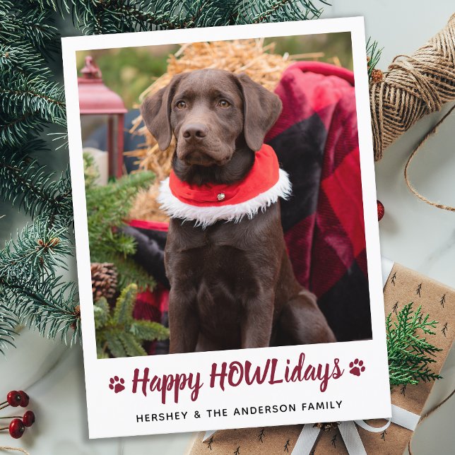 Postal Festiva Navidades de fotografía del Mascota Happy HOWLiday (Subido por el creador)