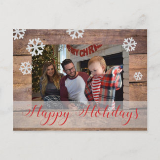 Postal Festiva Navidades de fotografía personalizado