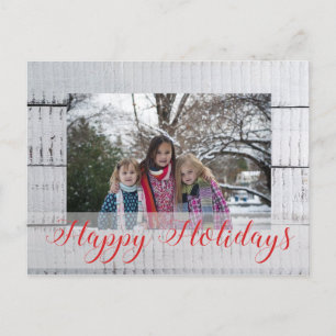 Postal Festiva Navidades de fotografía personalizado