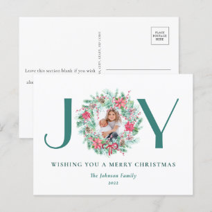 Postal Festiva Navidades de Fotografías y JAY de Acuarela Elegant