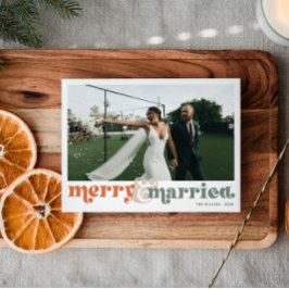 Postal Festiva Navidades de fotos recién casados y casados