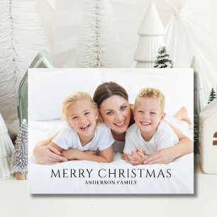 Postal Festiva Navidades de fotos simples