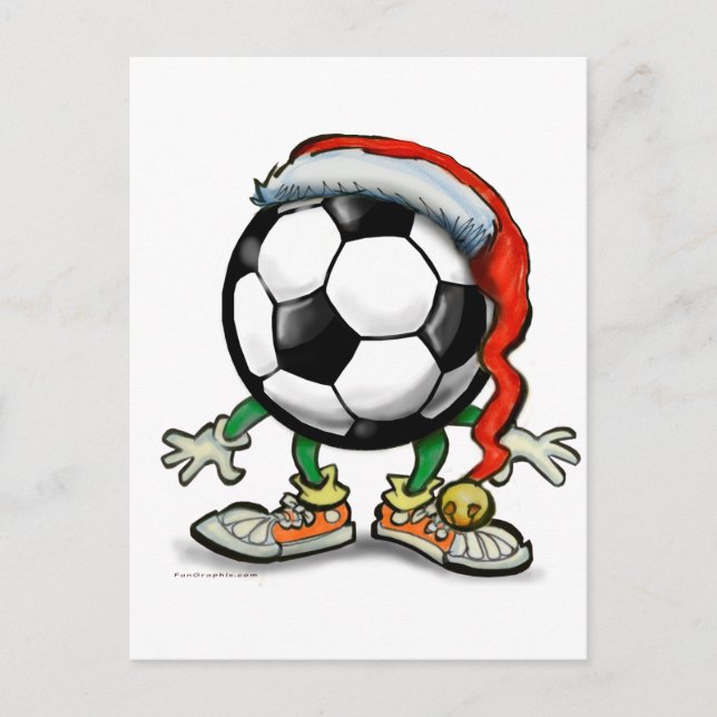 Postal Festiva Navidades de fútbol (Anverso)
