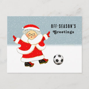 Postal Festiva Navidades de fútbol
