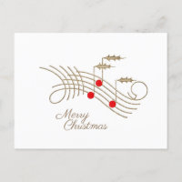Navidades de Gold Holly Music Notes