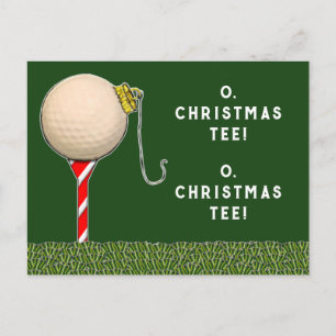 Postal Festiva Navidades de golf