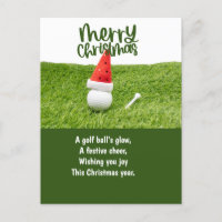 Navidades de golf con bolas de golf