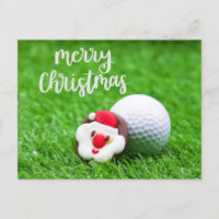 Navidades de golf con Santa Claus para golfista