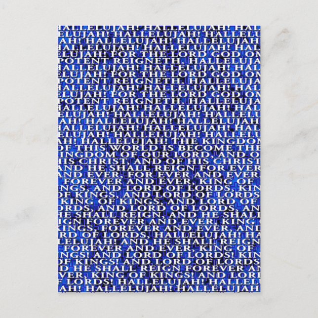 Postal Festiva Navidades de Handel Messiah (Anverso)