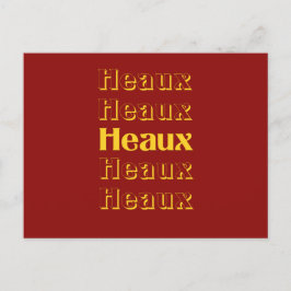 Postal Festiva Navidades de Heaux Heaux Louisiana Cajun