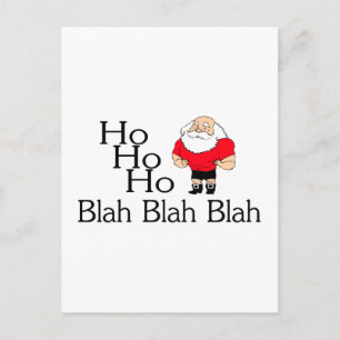 Postal Festiva Navidades de Ho Ho Ho Ho Ho Blah Blah Blah