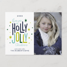 Postal Festiva Navidades de Holly Jolly