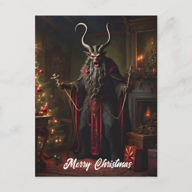 Postal Festiva Navidades de Horror Krampus (Anverso)