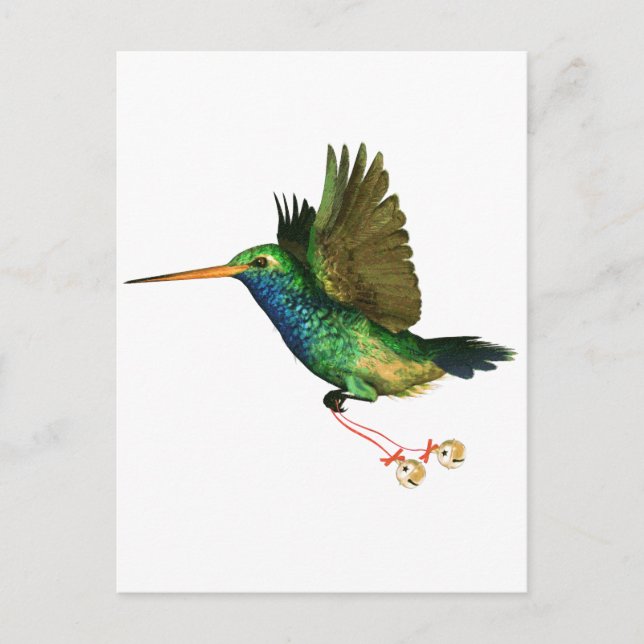 Postal Festiva Navidades de Hummingbird (Anverso)