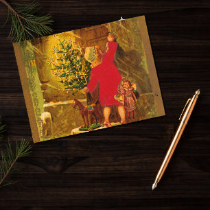 Postal Festiva Navidades de Hungría de 1896