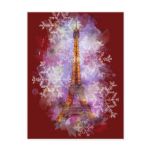 Navidades de invierno de la Torre Eiffel de París