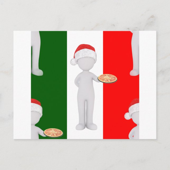 Postal Festiva navidades de Italia (Anverso)