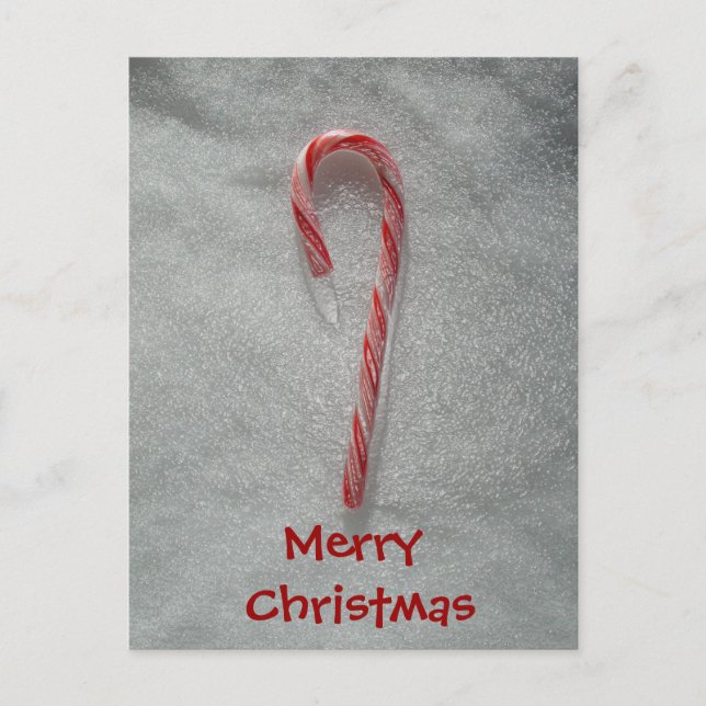 Postal Festiva Navidades de Janz Candy Cane (Anverso)