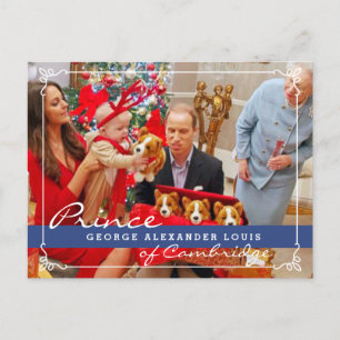 Postal Festiva Navidades de Kate Middleton Prince George