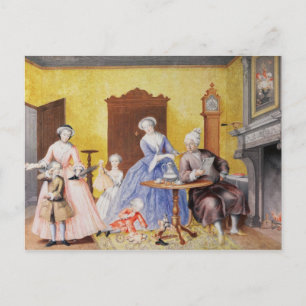 Postal Festiva Navidades de la casa real de la emperatriz