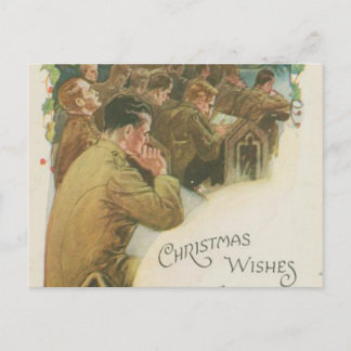 Postal Festiva Navidades de la Guerra Mundial