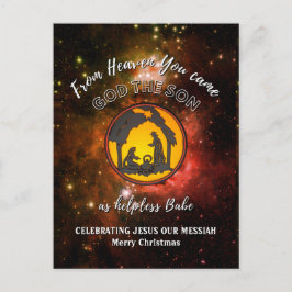 Postal Festiva Navidades de la Natividad Cristiana