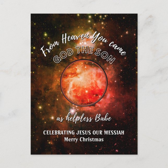 Postal Festiva Navidades de la Natividad Cristiana (Anverso)