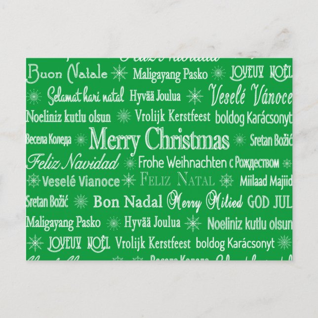 Postal Festiva Navidades de la Ronda Mundial (Anverso)