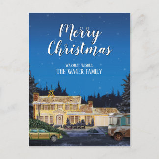 Postal Festiva Navidades de Lampoon