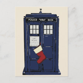 Postal Festiva Navidades de las cajas de llamadas públicas de la