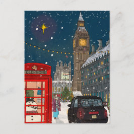 Postal Festiva Navidades de Londres inspirados en el Cityscape Re