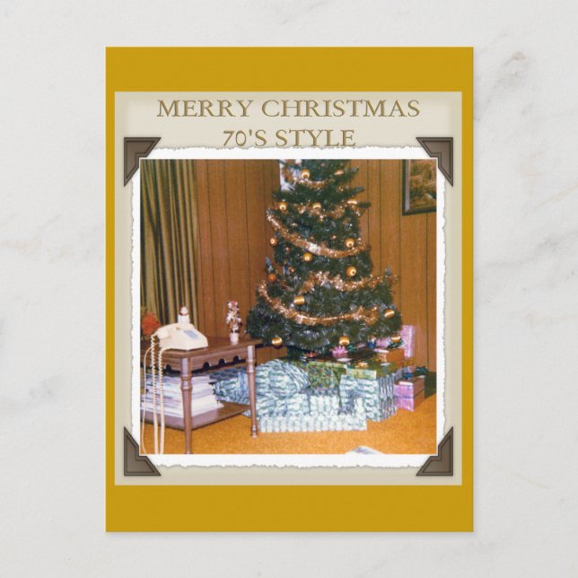 Postal Festiva Navidades DE LOS AÑOS 70 (Anverso)