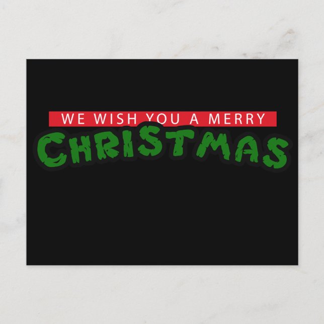 Postal Festiva navidades de los años 80 (Anverso)