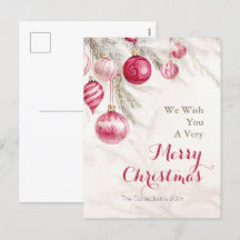 Navidades de los Ornamentos Blancos Rosados