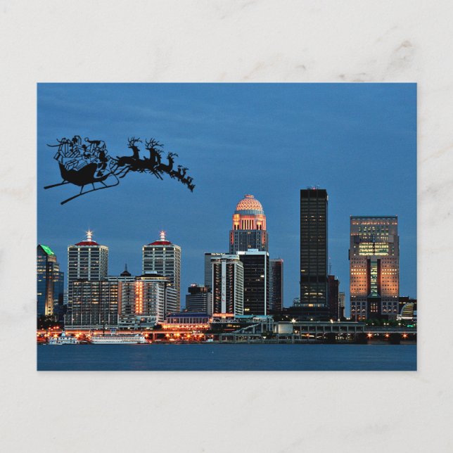 Postal Festiva Navidades de Louisville (Anverso)